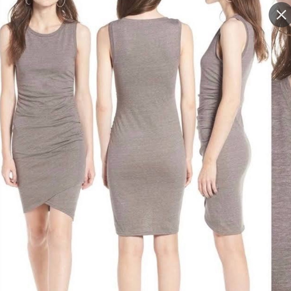 Leith ruched bodycon tank dress